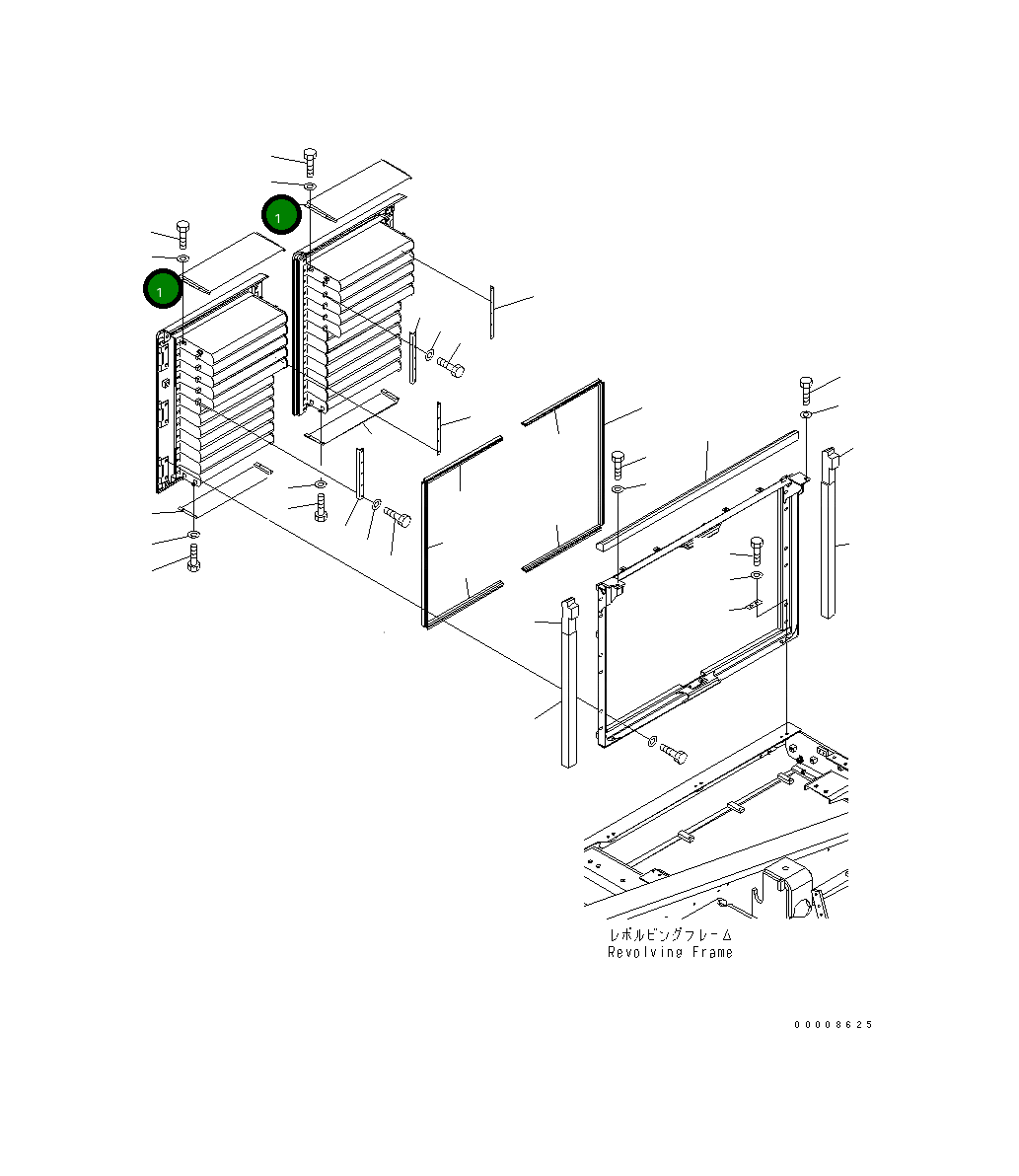 Крышка 21M-54-18580  Komatsu