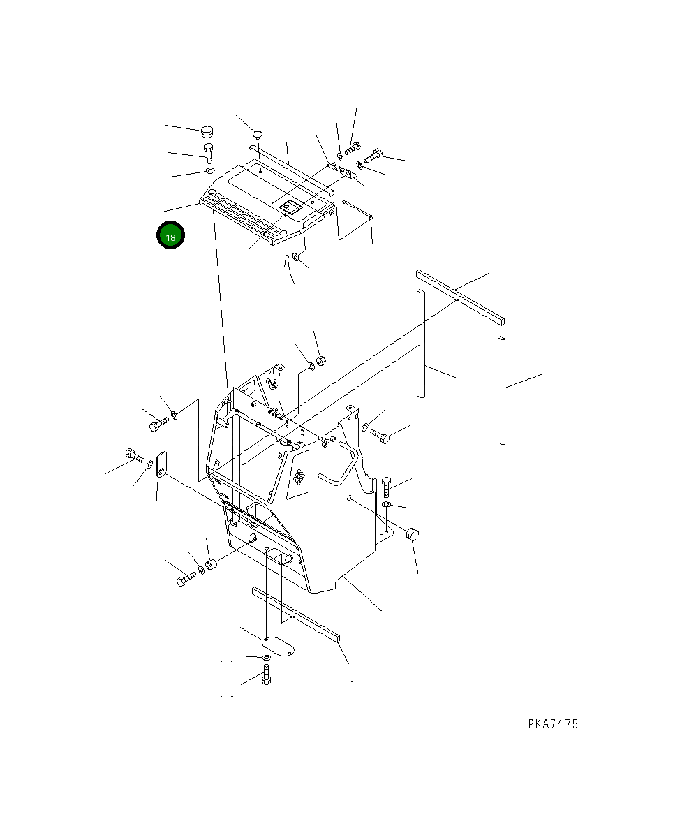 Крышка 124-54-51153 Komatsu
