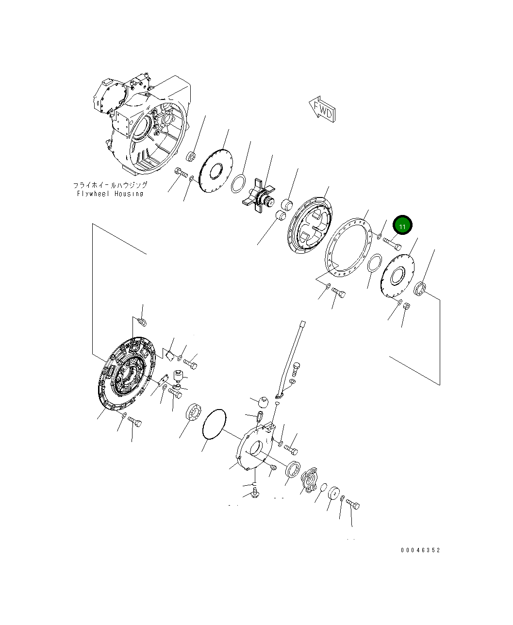 Болт 01010-81680  Komatsu