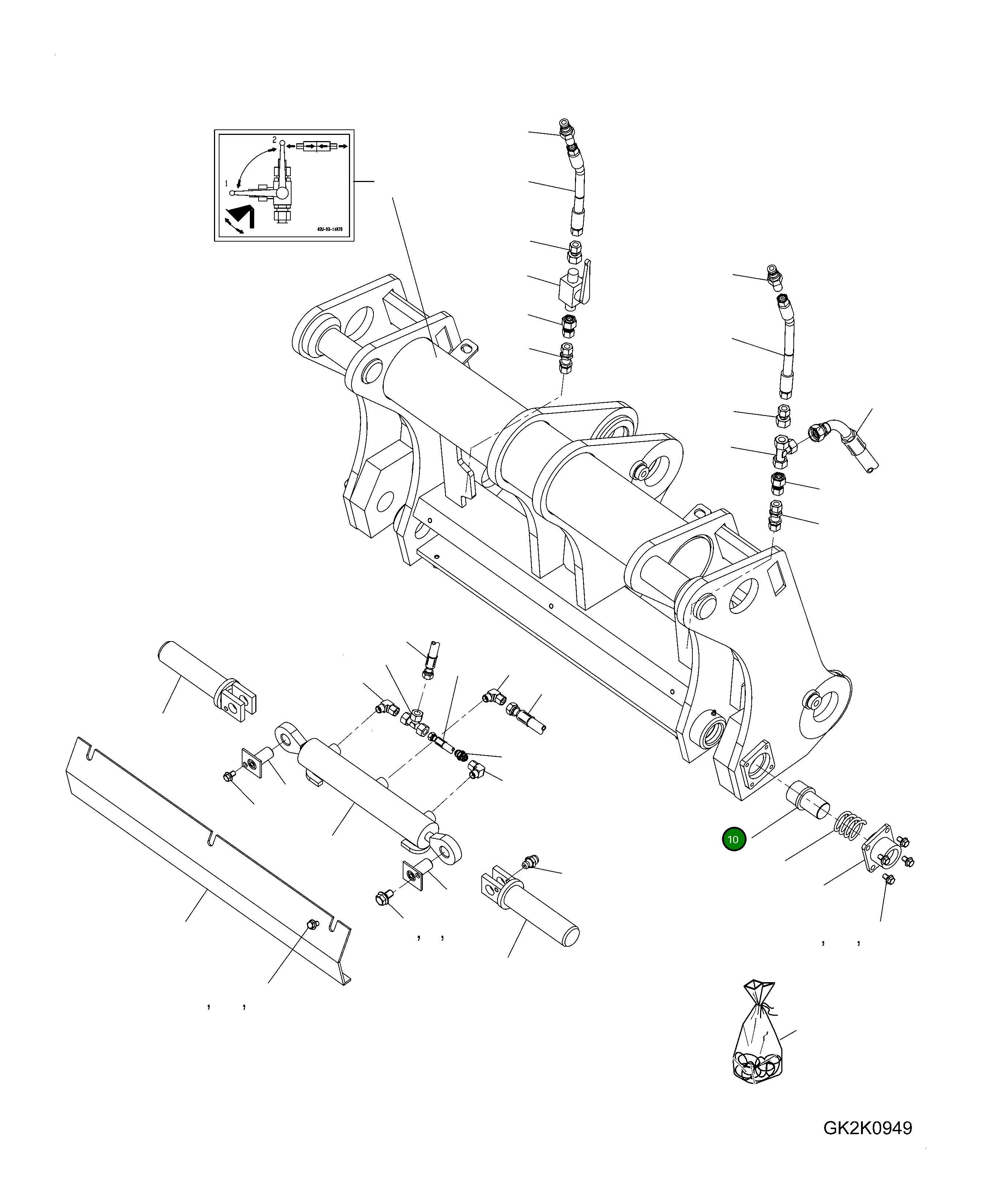 Болт 419-72-H0P04 Komatsu