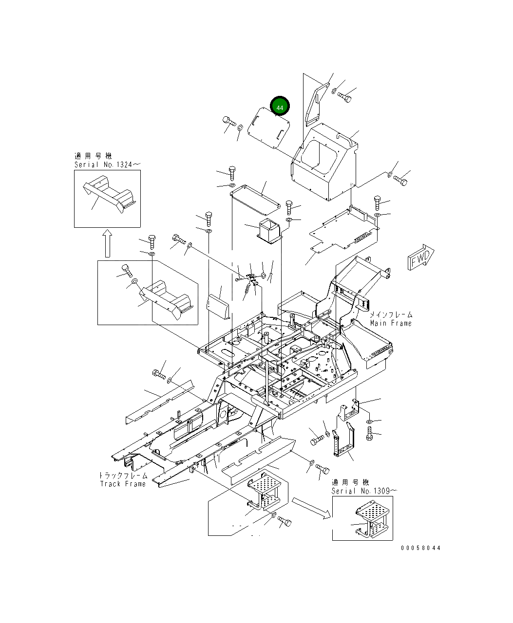 Крышка 8230-54-1430  Komatsu