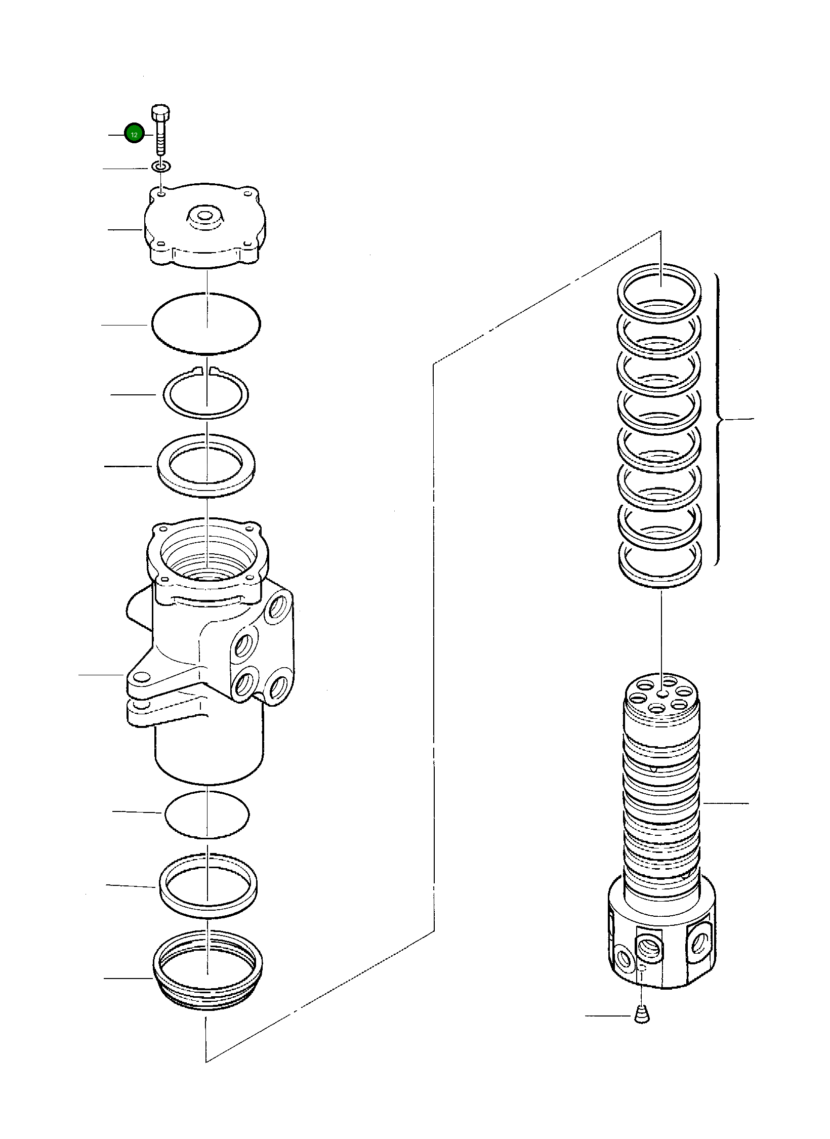 Болт 801014074 Komatsu