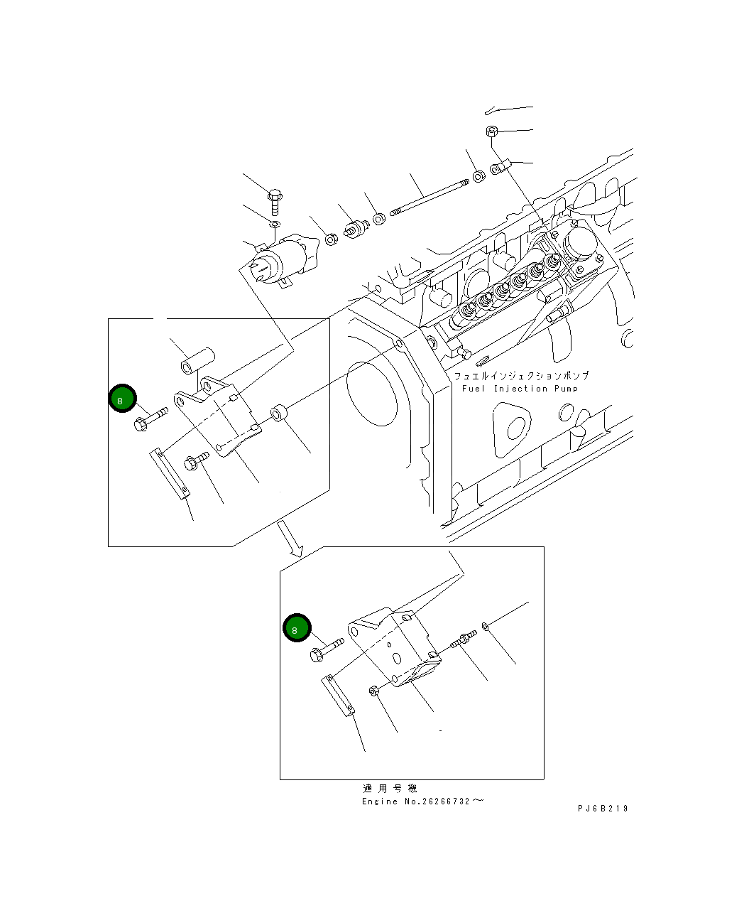 Болт 01435-21070 Komatsu