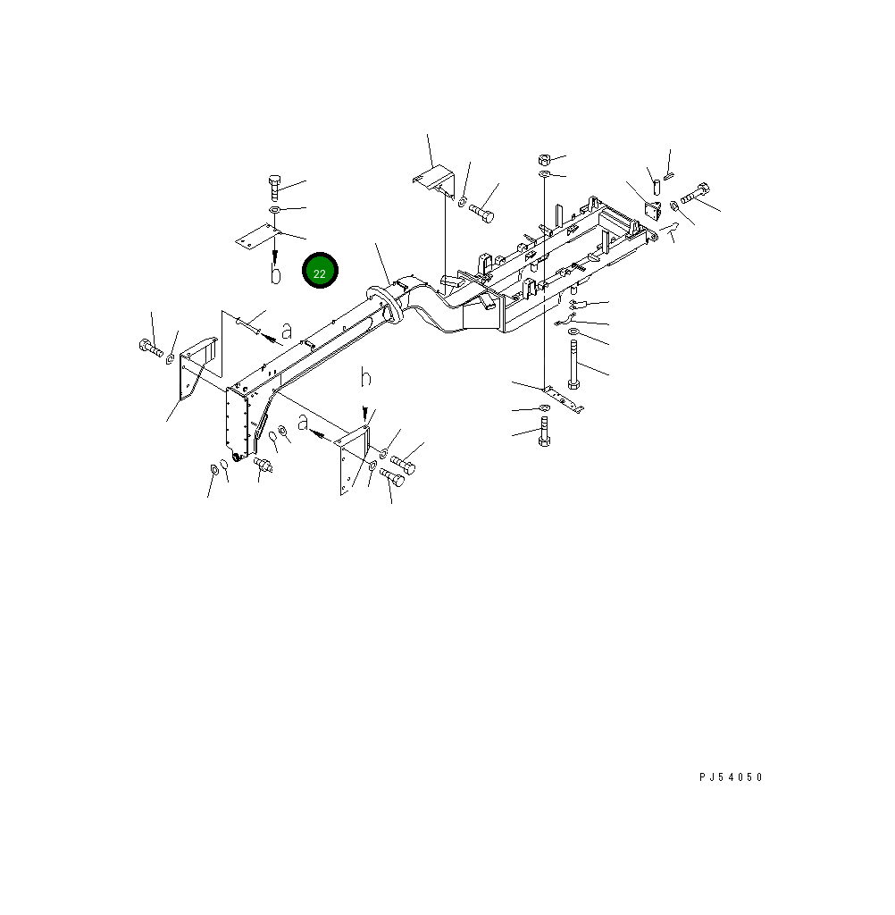 Крышка 23B-60-16770 Komatsu