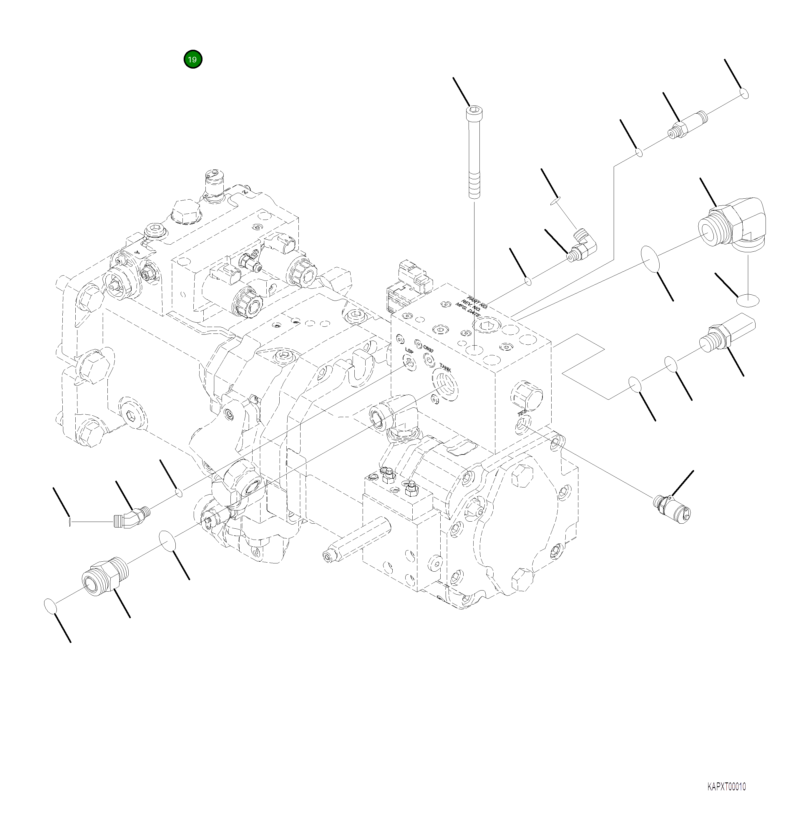 Болт 01253-A1210 Komatsu