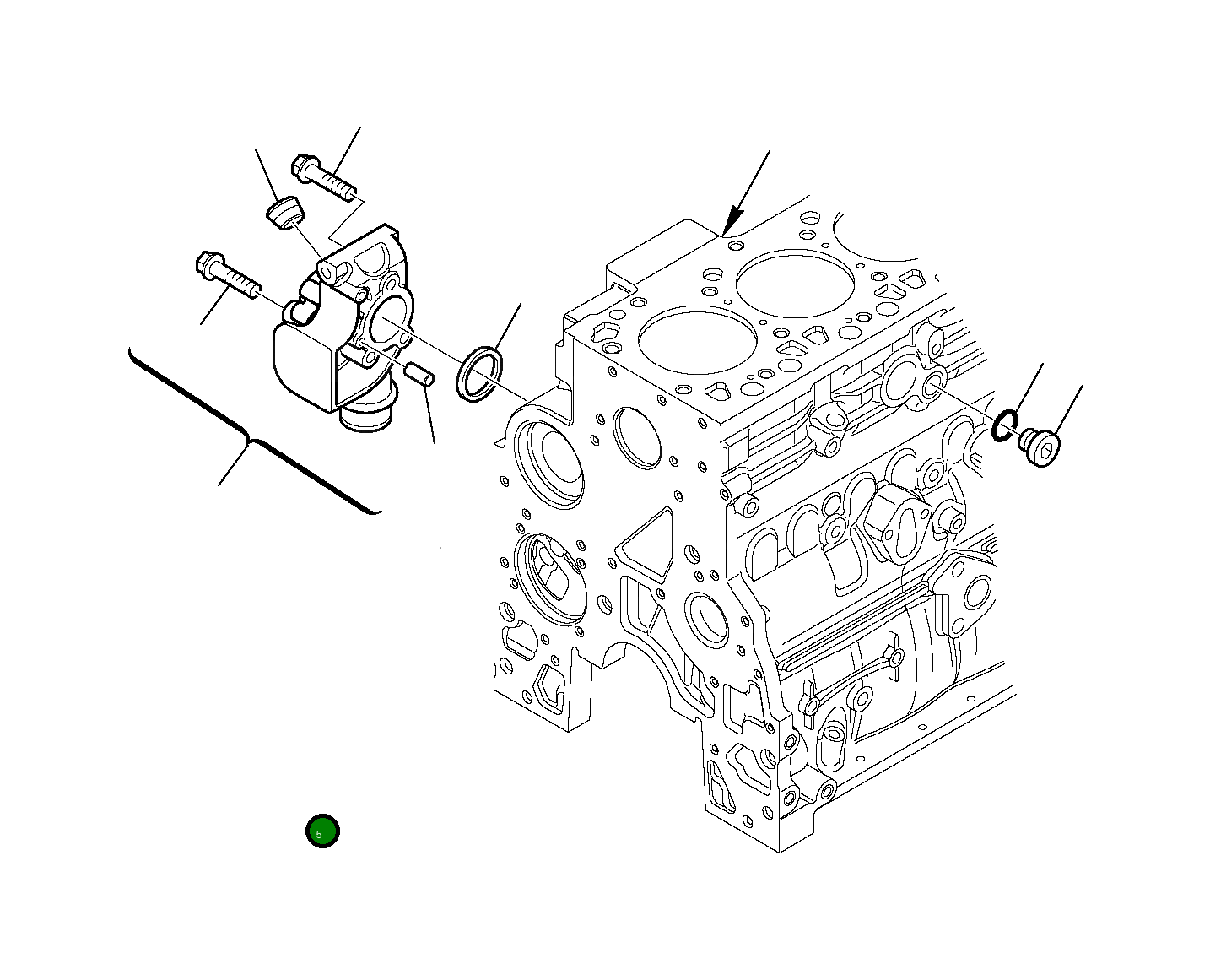 Болт EA16599025  Komatsu