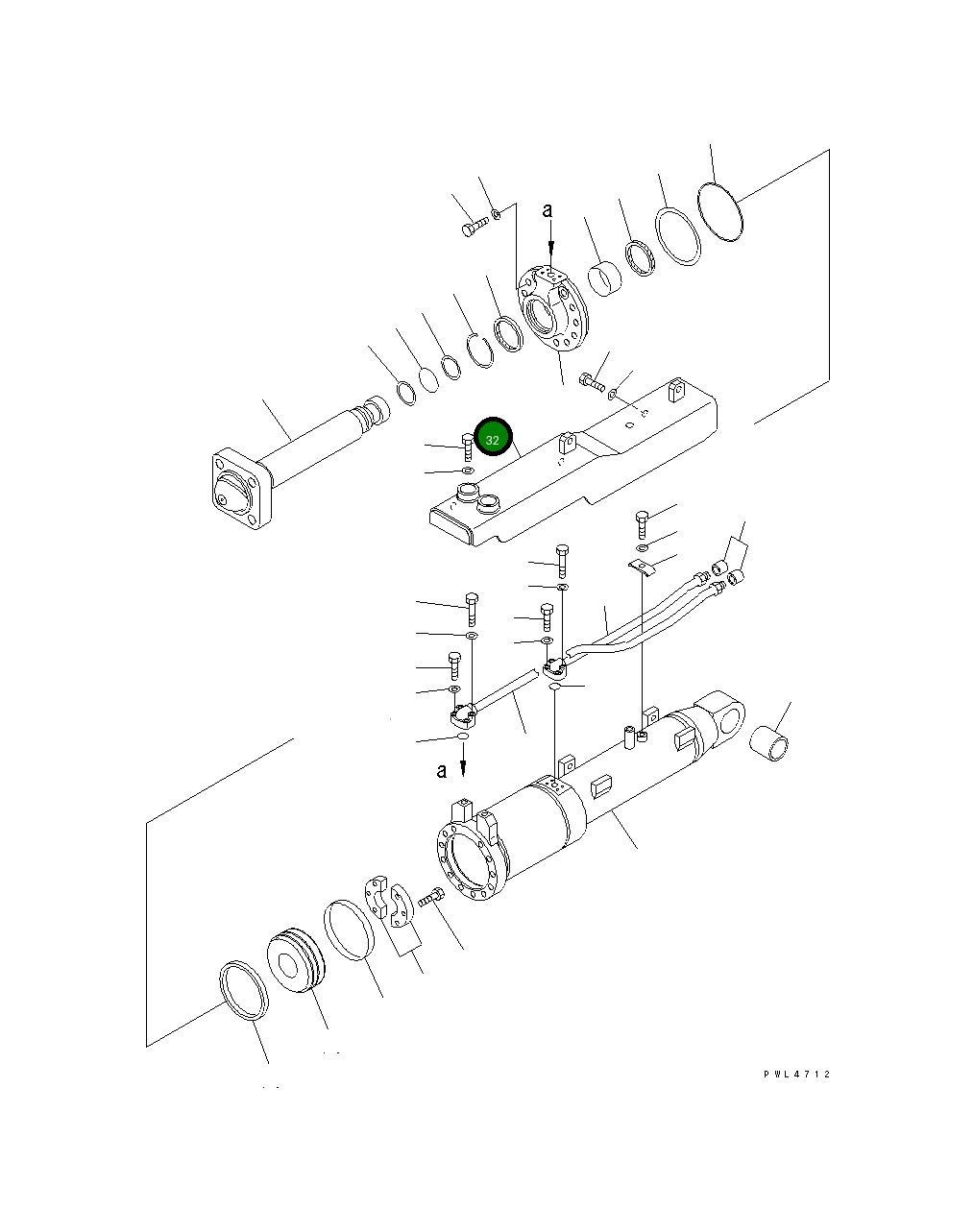 Крышка 17A-63-52191  Komatsu