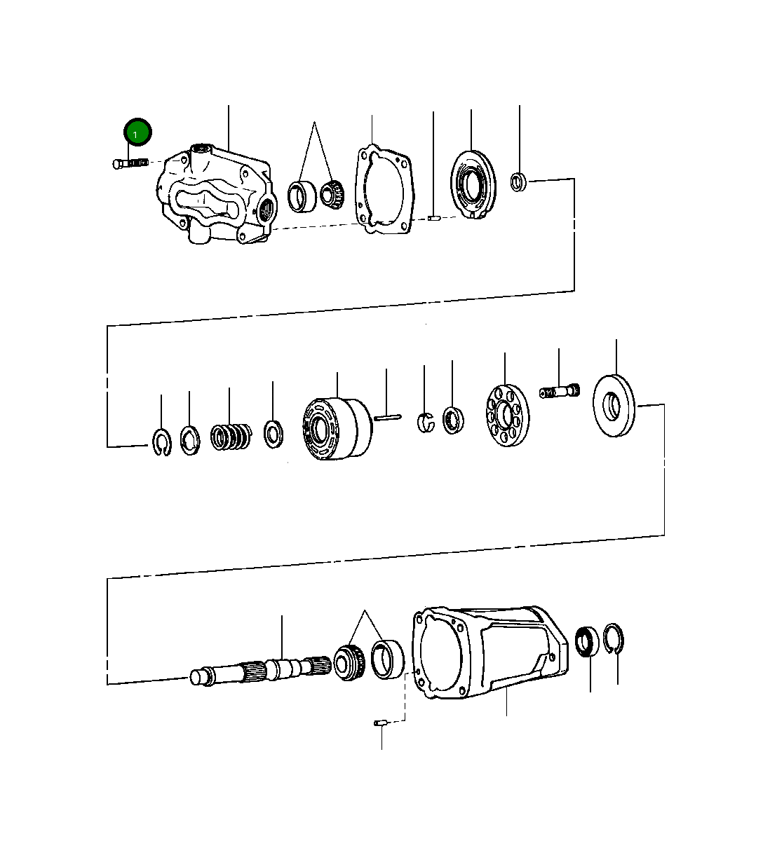 Болт 135 458 Komatsu