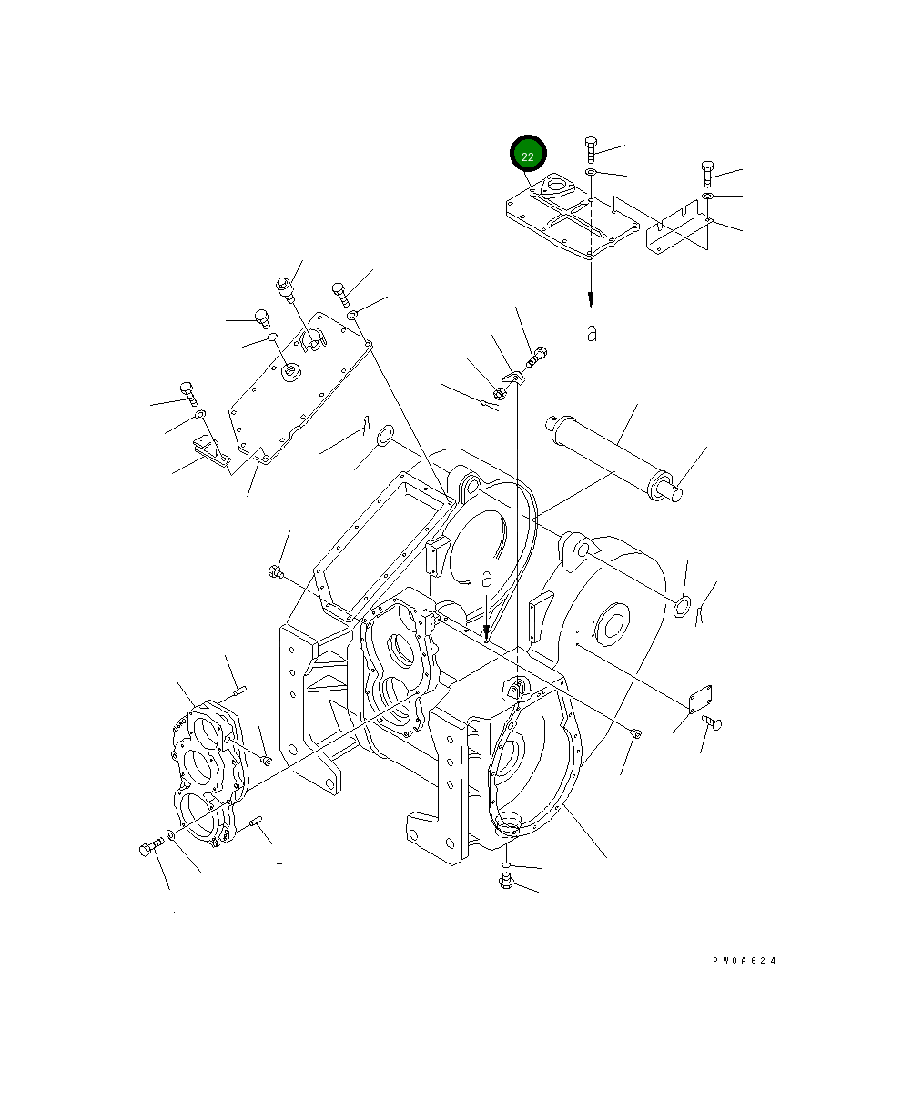 Крышка 14X-960-3871 Komatsu