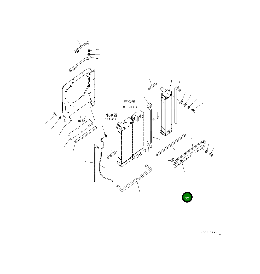 Крышка 20Y-03-42721 Komatsu