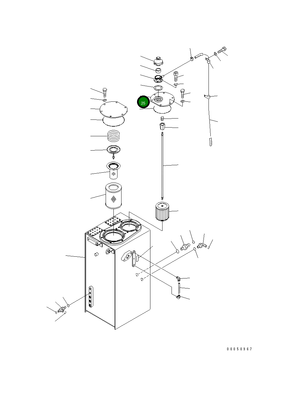 Крышка 22U-60-21222  Komatsu