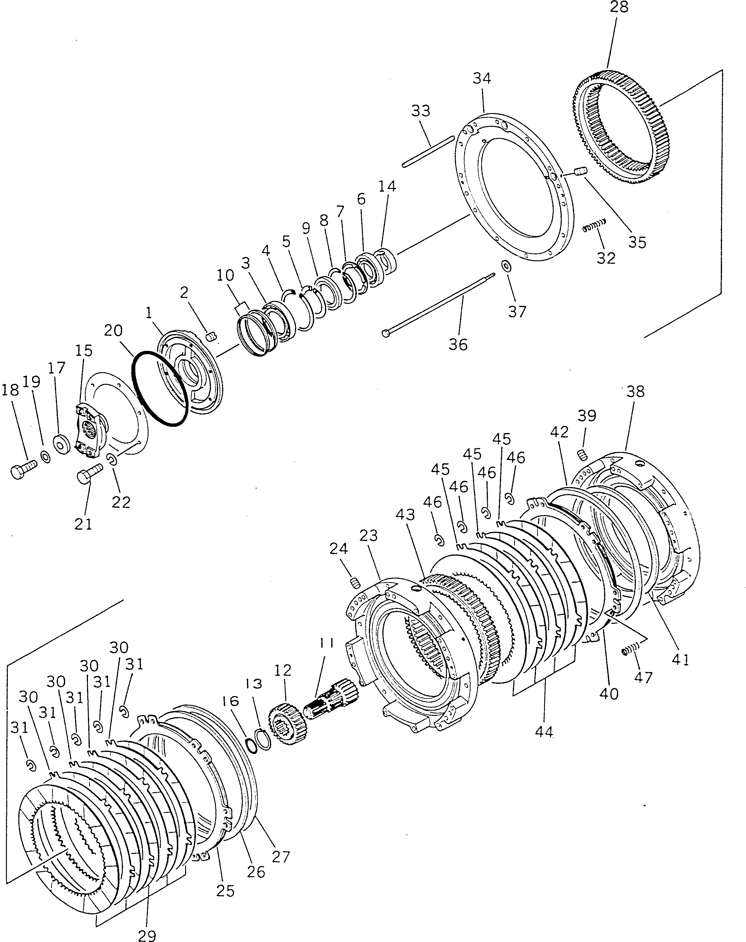 Болт 195-15-11282  Komatsu