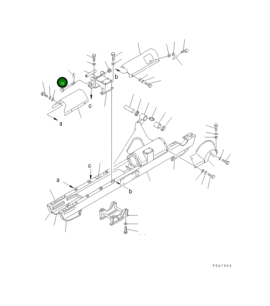 Болт 144-30-71710 Komatsu