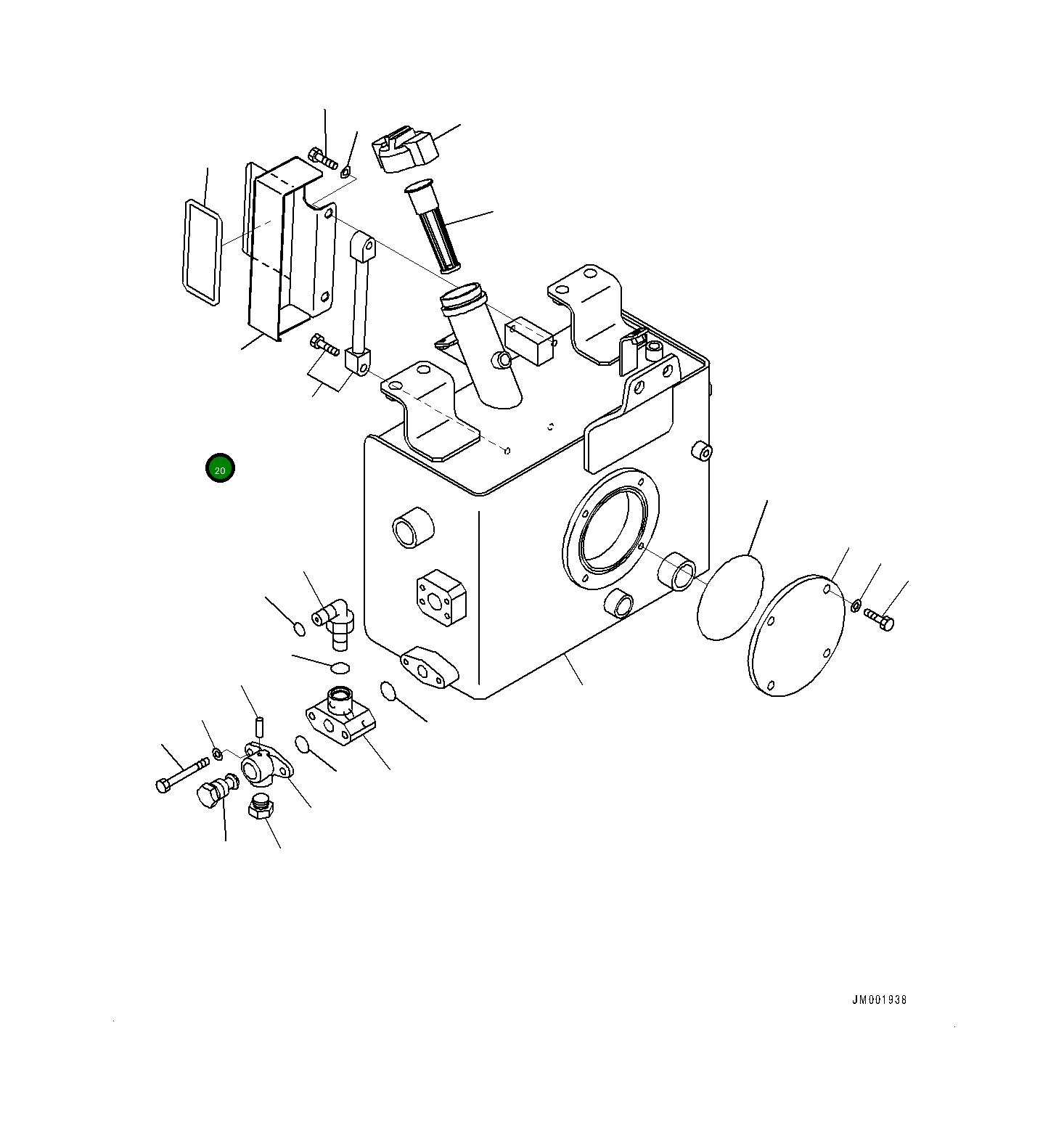 Крышка 561-43-84910 Komatsu
