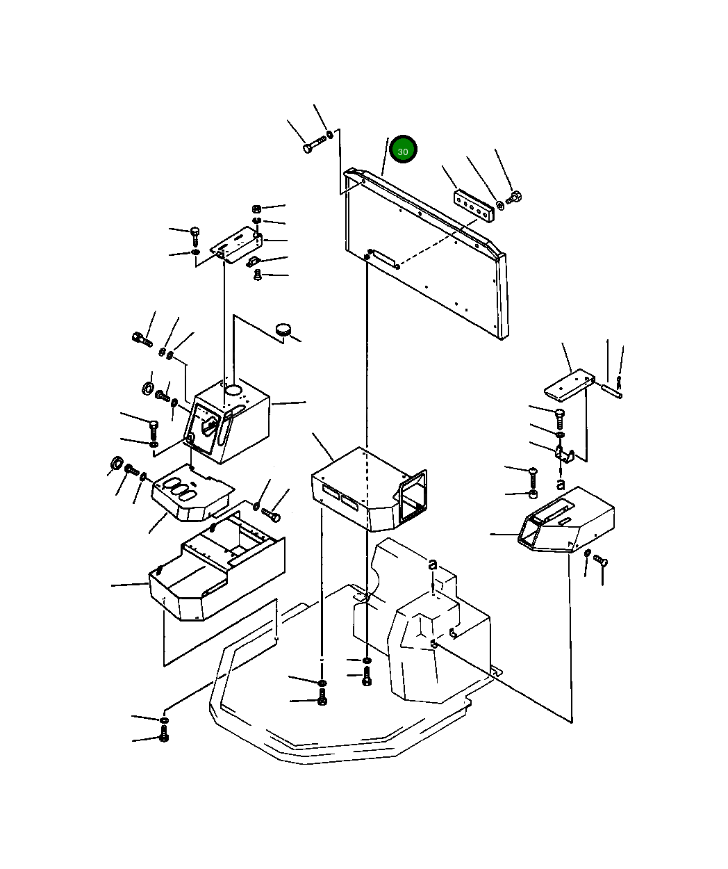 Крышка 418-54-A1360 Komatsu