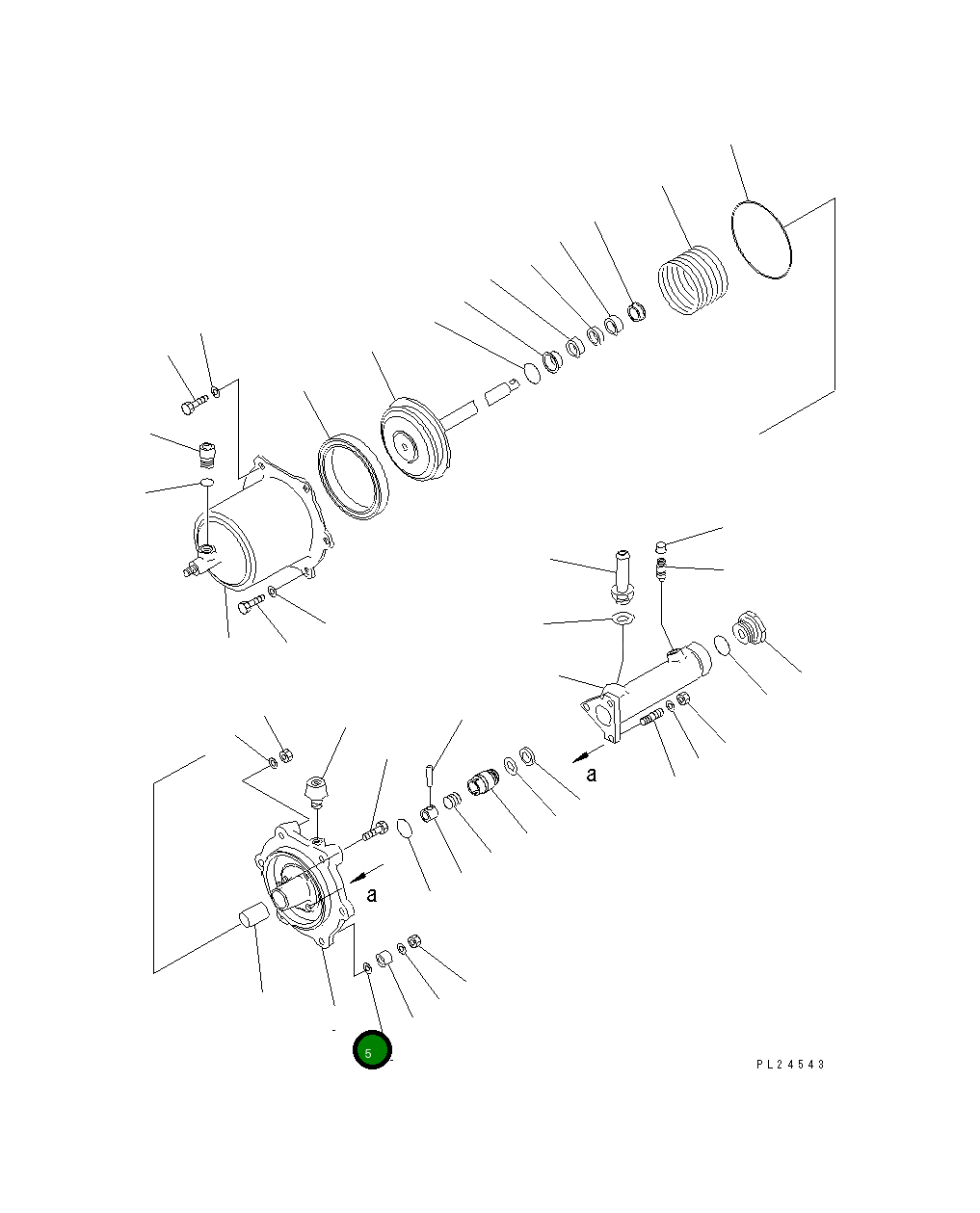 Крышка 567-35-41150 Komatsu