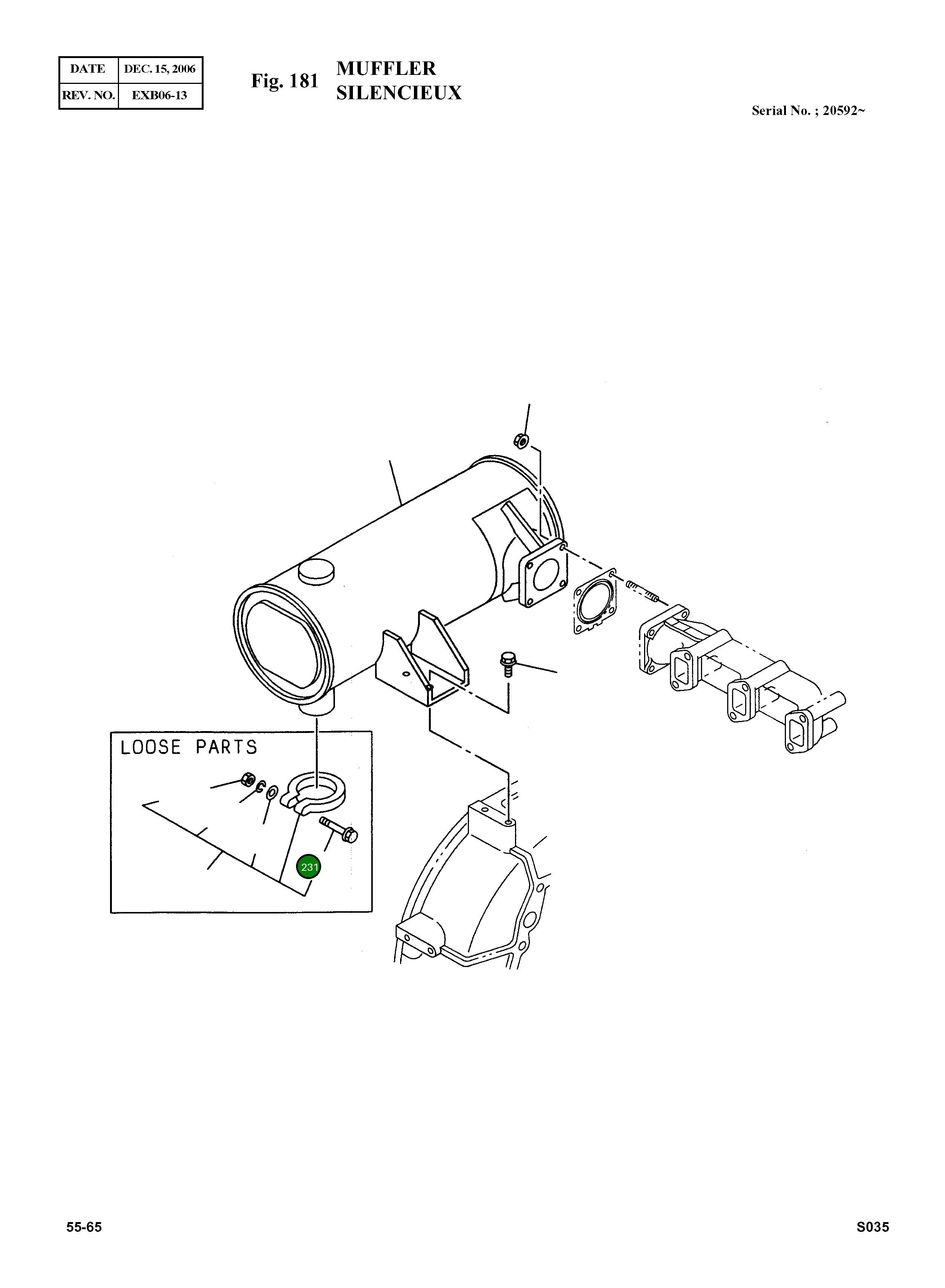 Болт 586400-3310 Komatsu