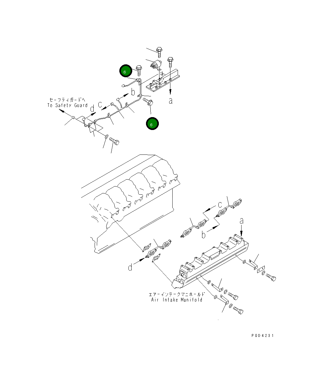 Болт 01435-21020 Komatsu