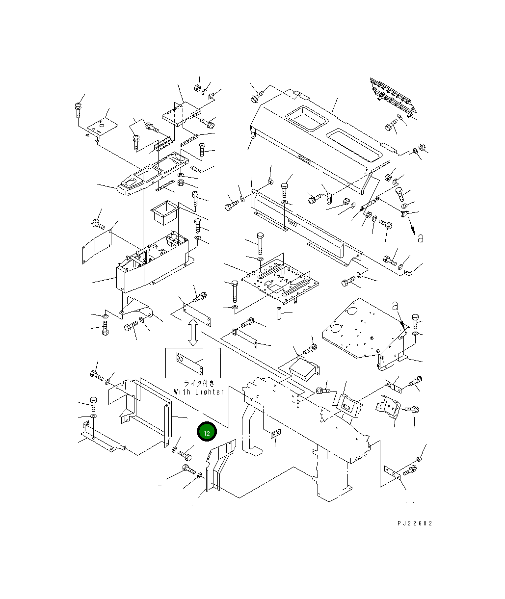 Крышка 569-07-61351 Komatsu