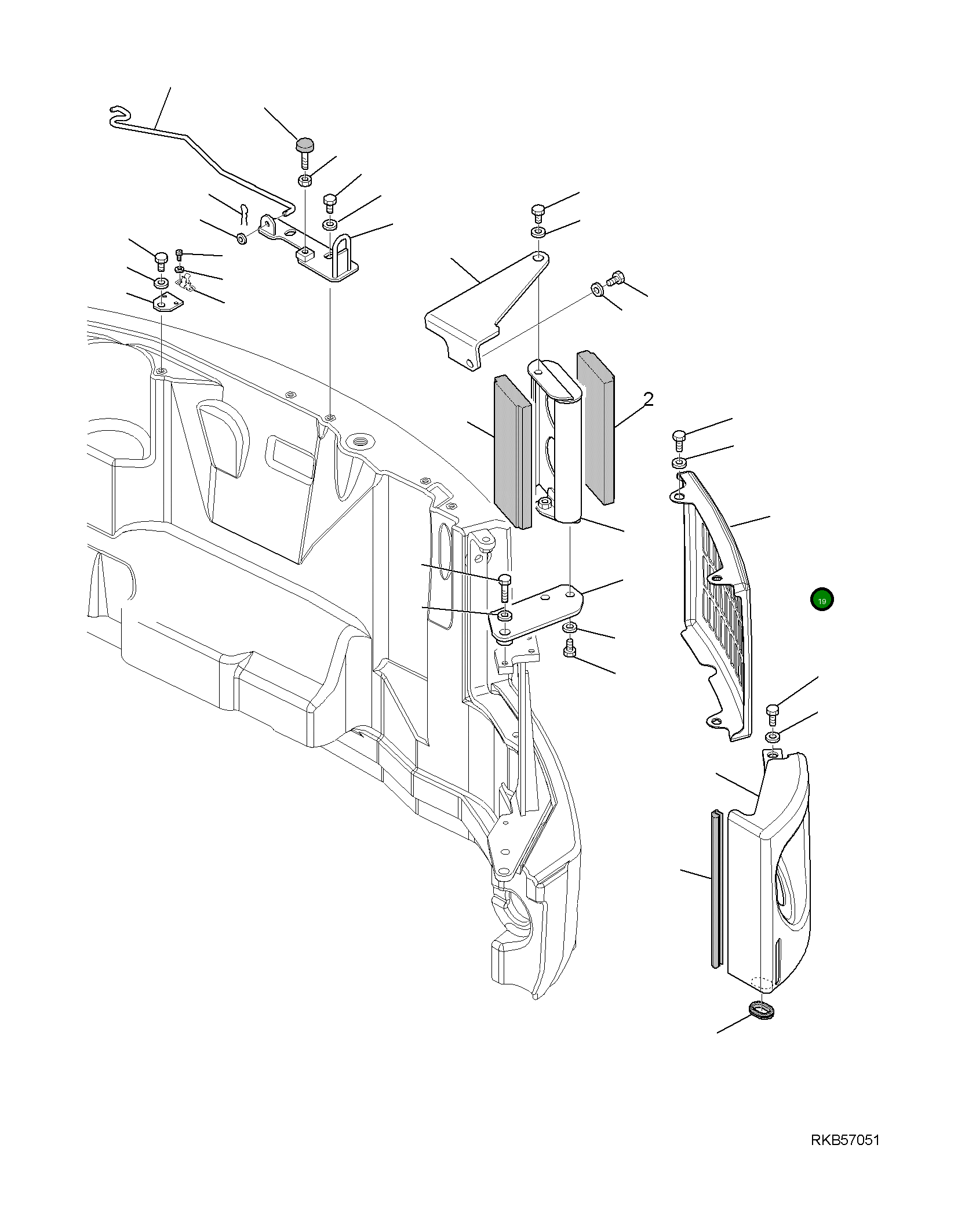 Крышка 21W-54-R1611 Komatsu