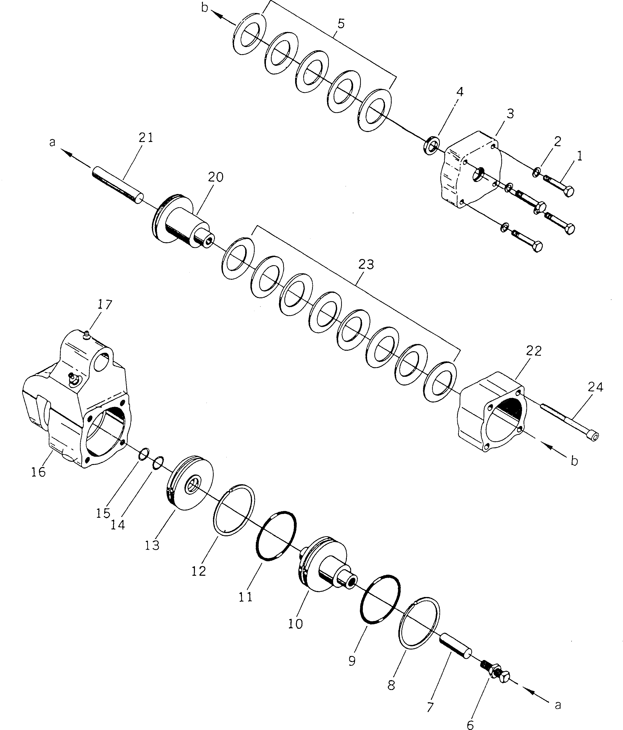 Болт BW060803  Komatsu