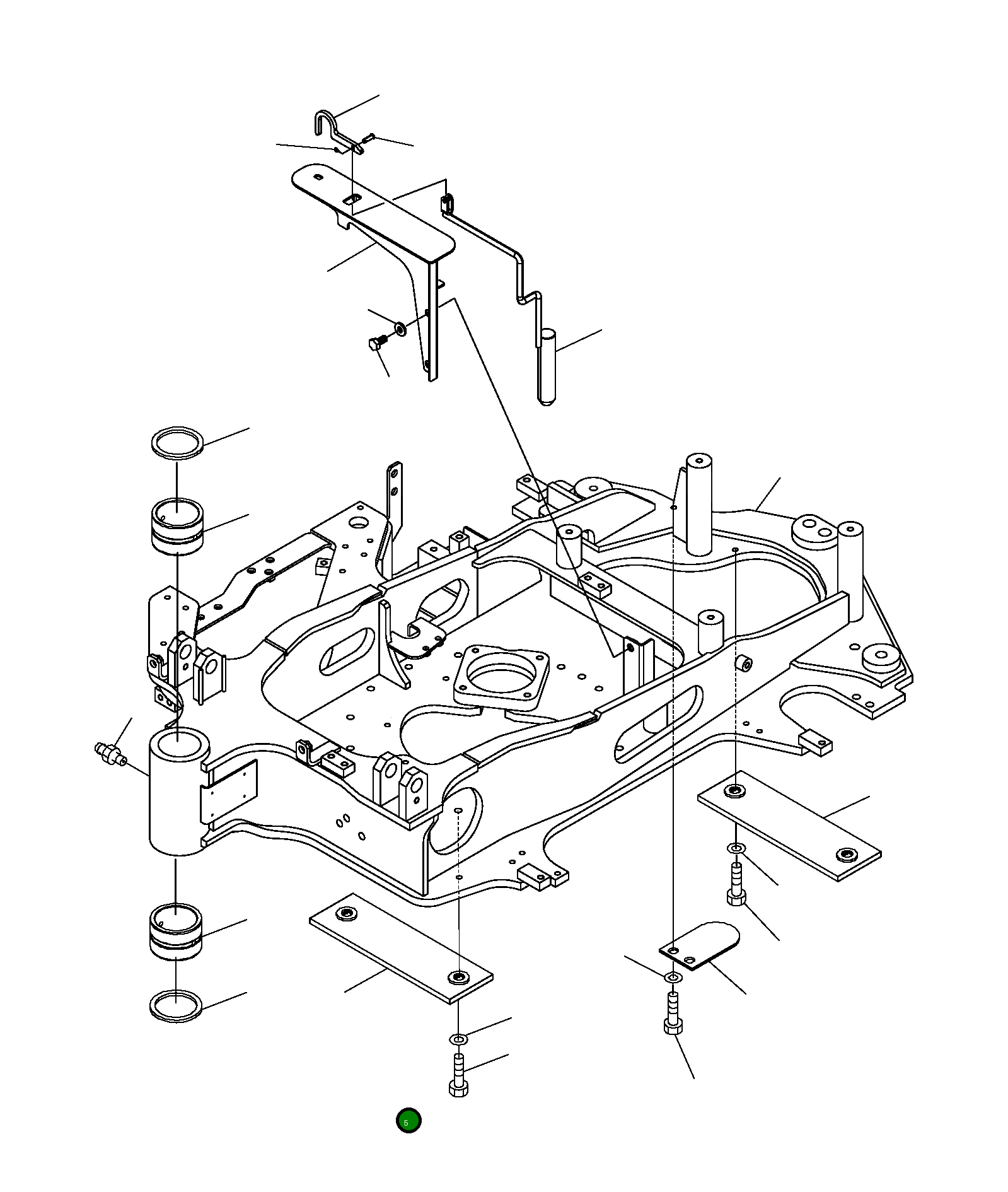 Крышка 22W-46-91130 Komatsu
