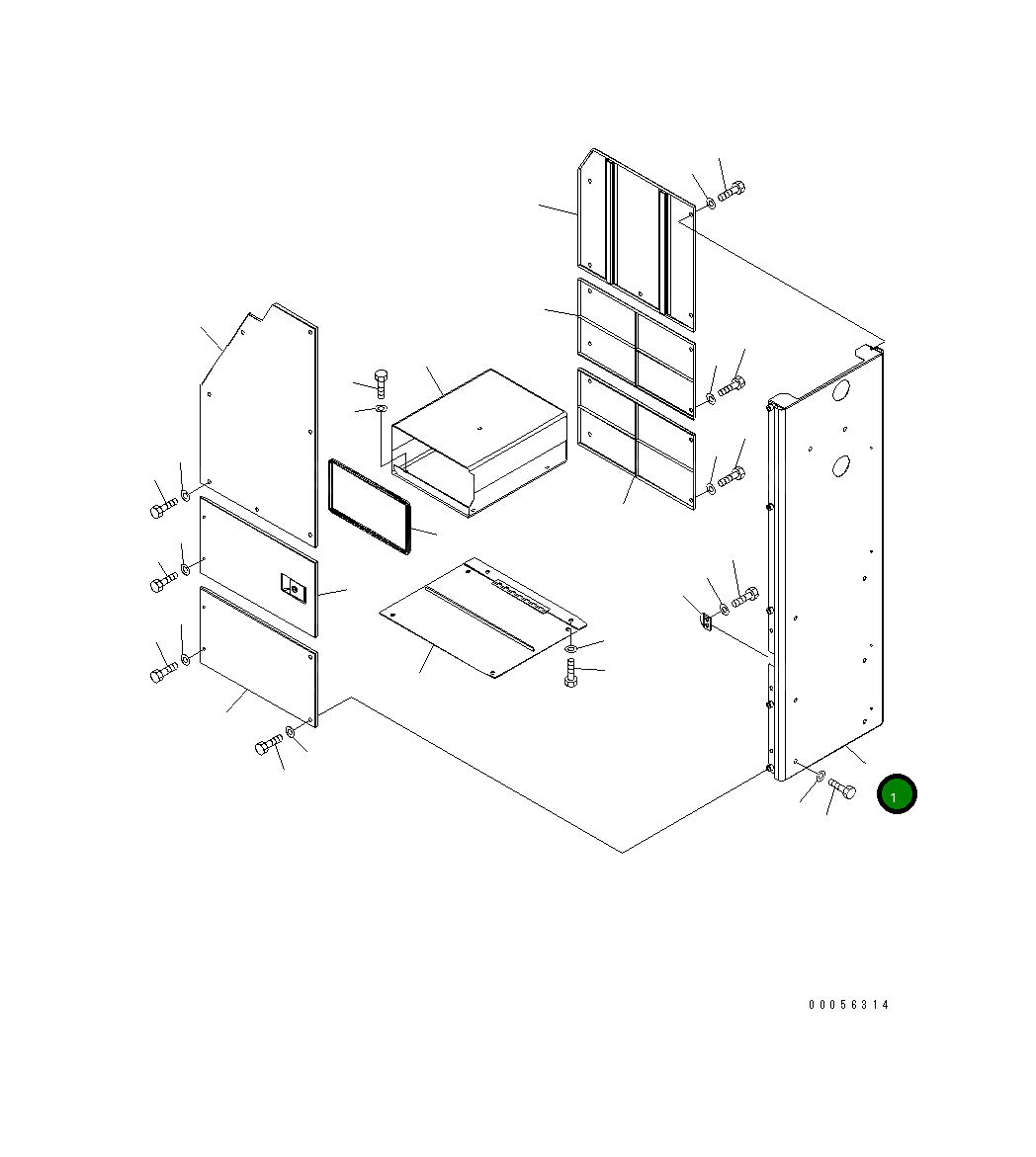 Крышка 427-54-26991 Komatsu