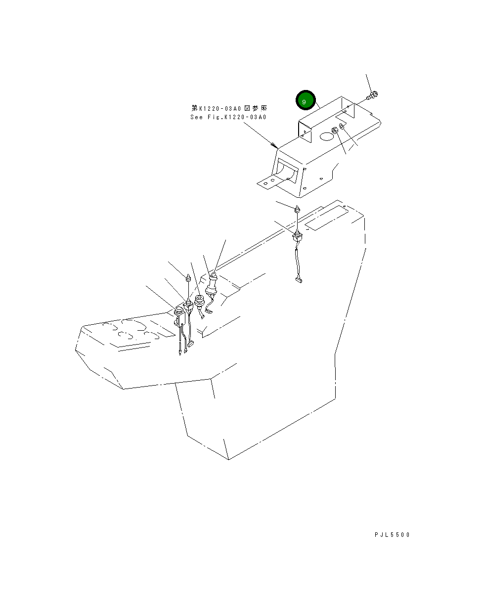 Крышка 20K-06-11650  Komatsu