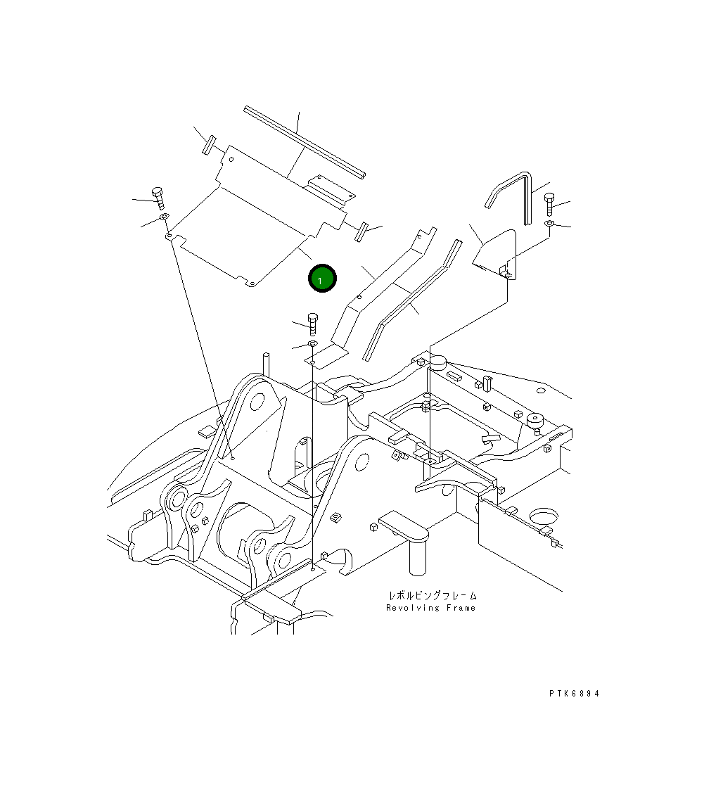 Крышка 21Y-54-17670 Komatsu