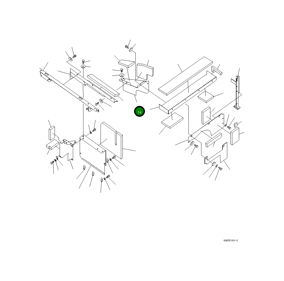 Крышка 208-54-77240  Komatsu