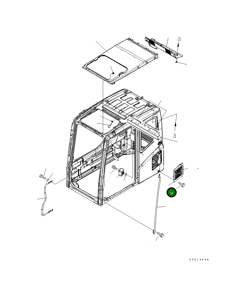 Крышка 208-53-11750 Komatsu