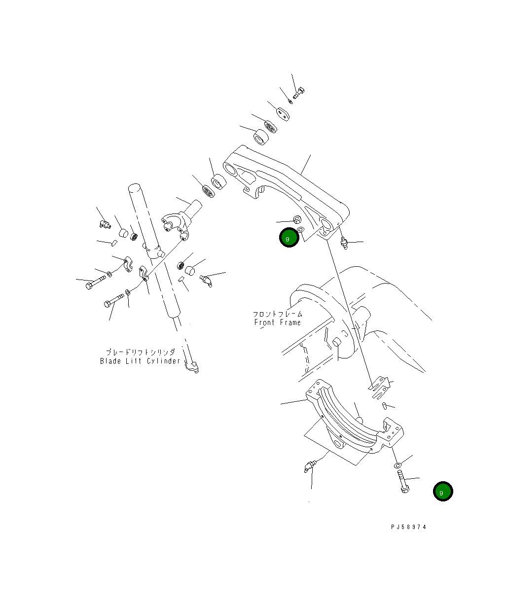 Болт 233-70-24280 Komatsu