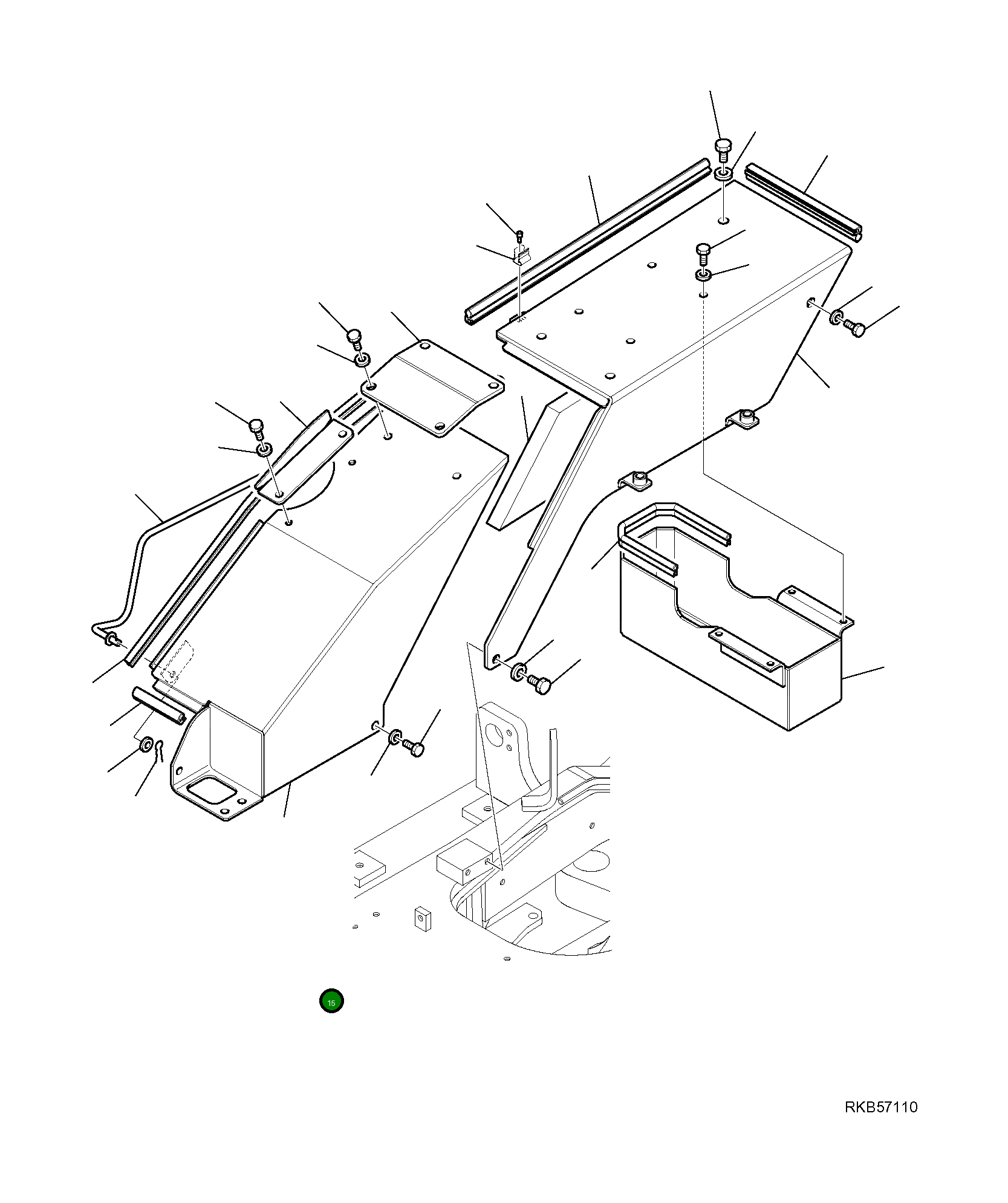 Крышка 21W-54-R8232 Komatsu