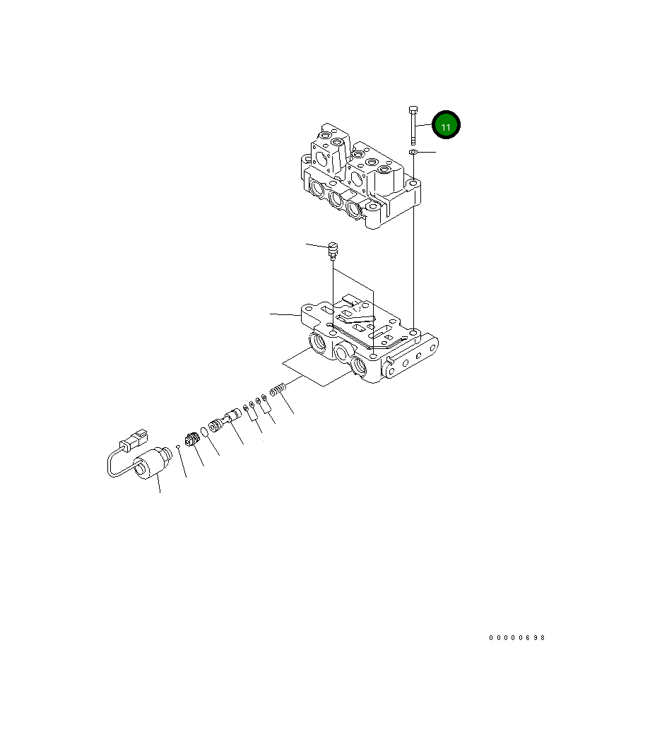 Болт 195-15-76410 Komatsu