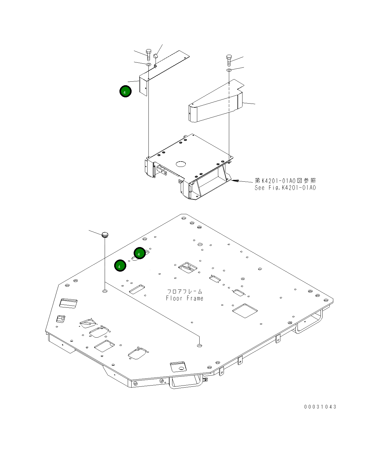 Крышка 421-54-32151 Komatsu