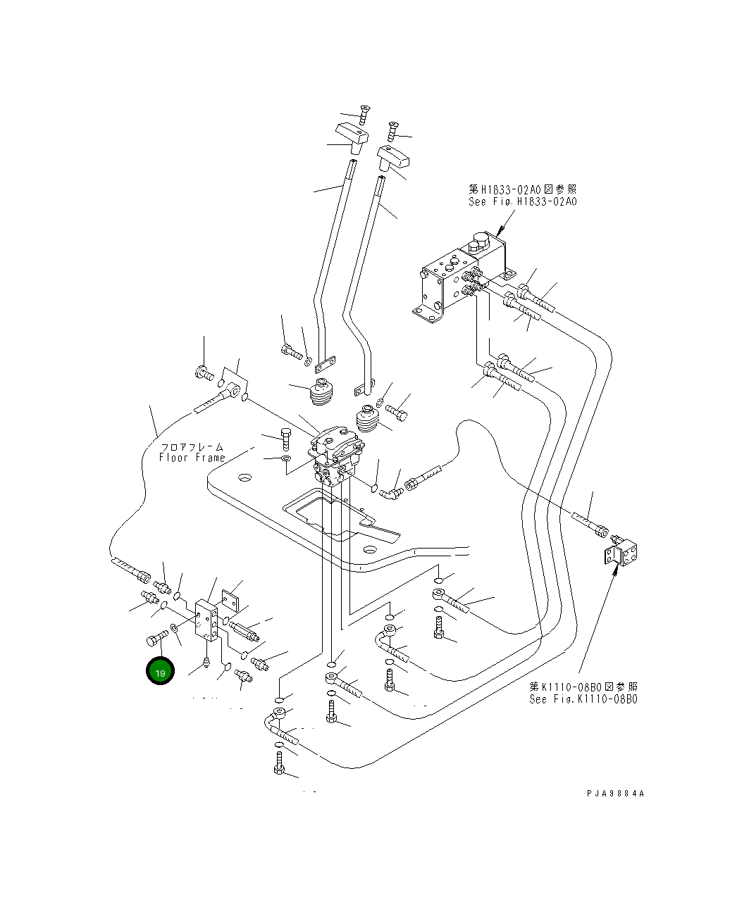 Болт 01010-80845 Komatsu