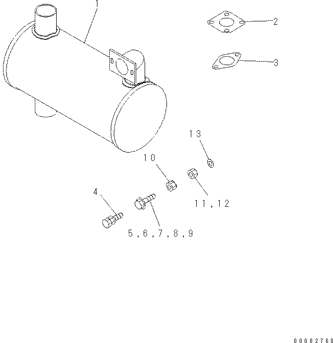 Болт KT01774-61230 Komatsu