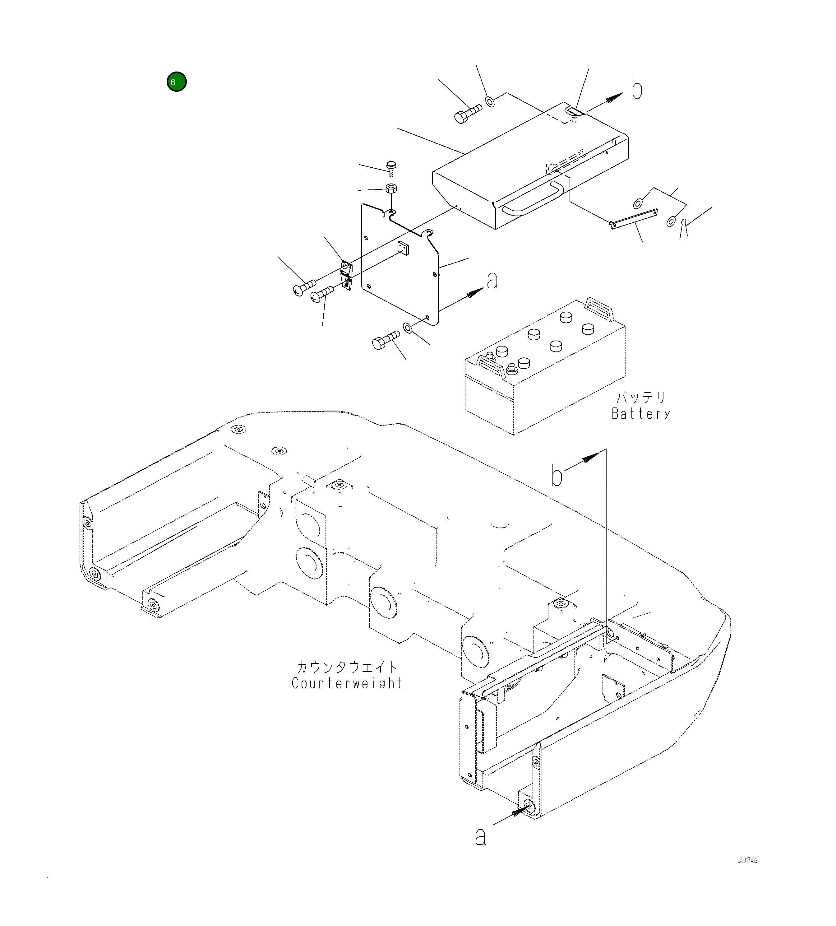 Крышка 421-06-61251 Komatsu
