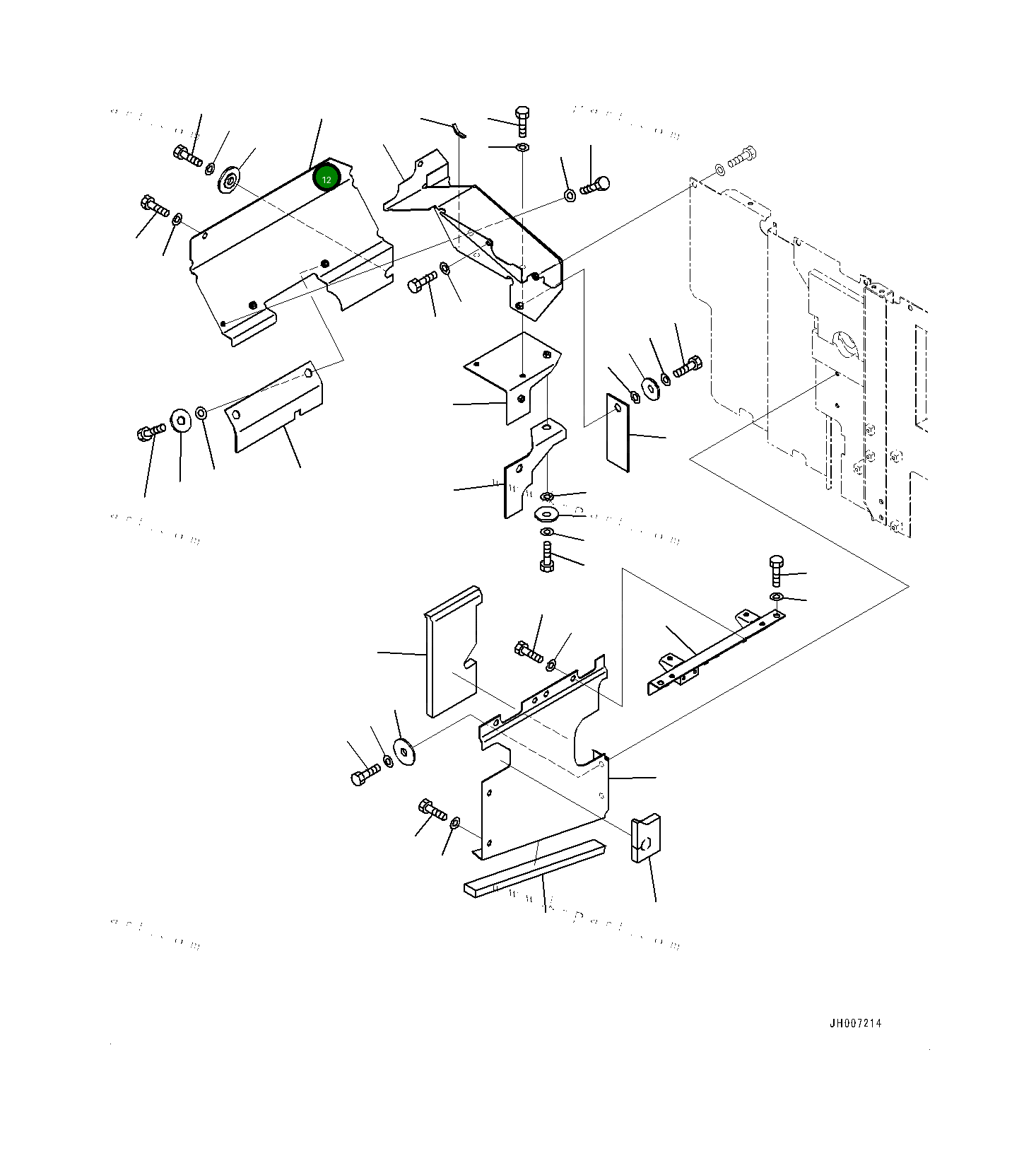 Крышка 20Y5471561 Komatsu