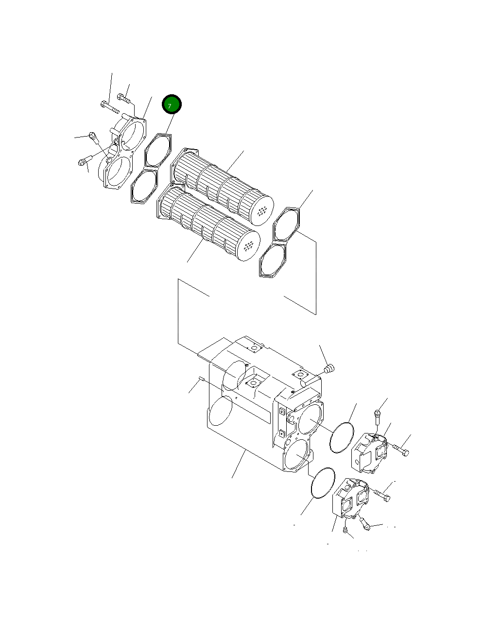 Крышка 6215-65-7150 Komatsu