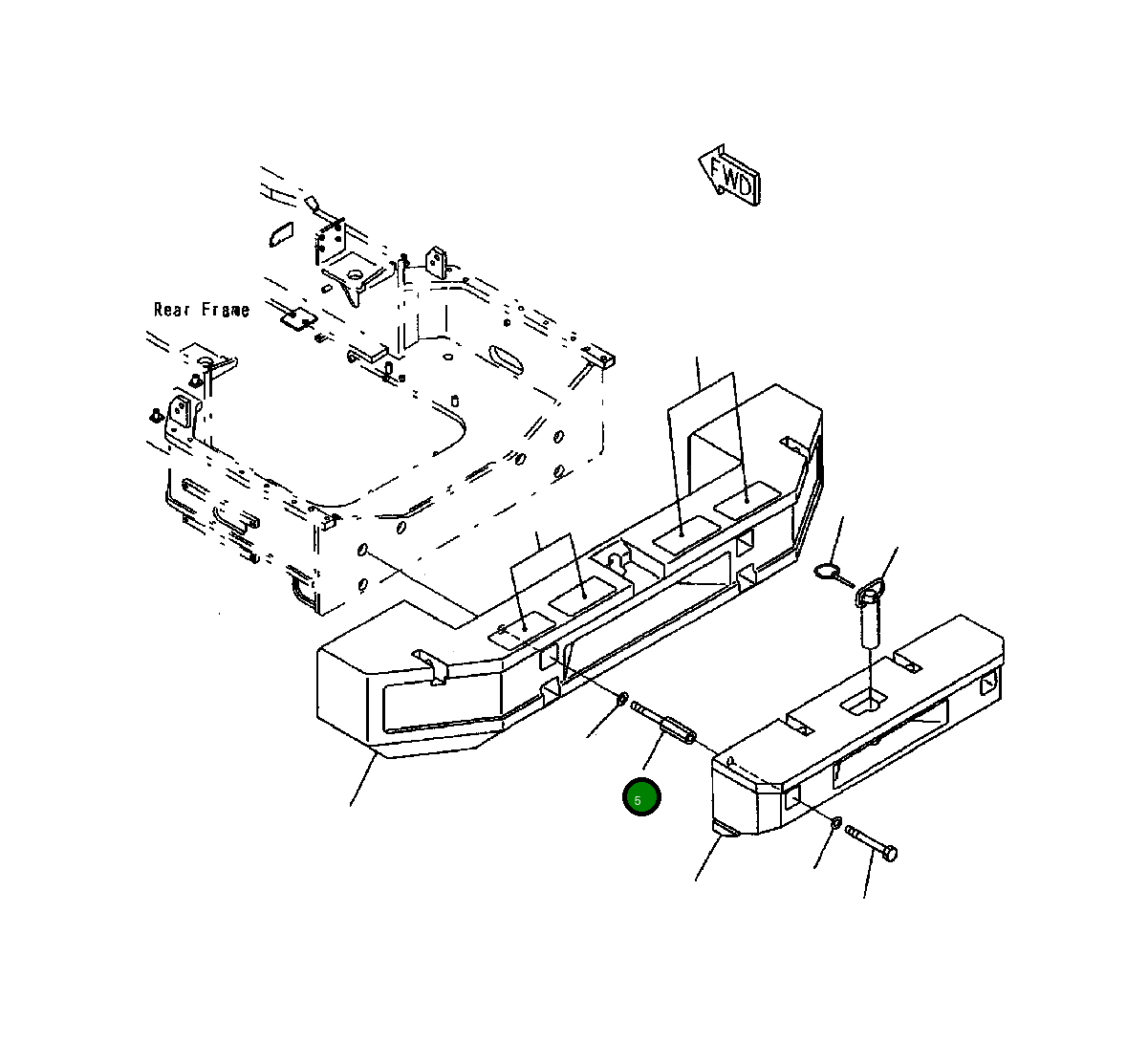Болт 428-975-1111 Komatsu