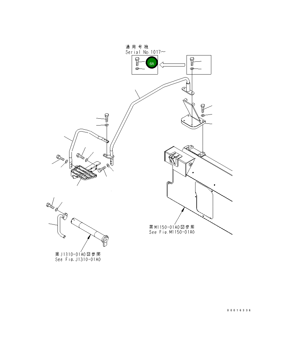Болт 01010-71240 Komatsu