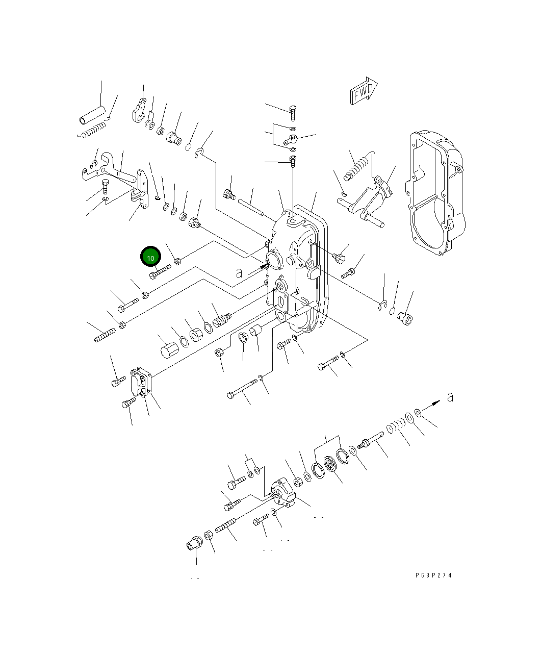 Болт DK154010-6200 Komatsu