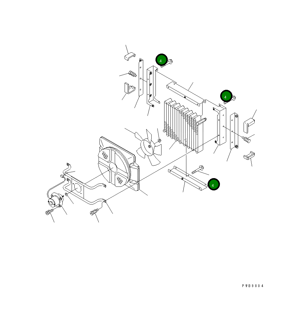 Болт TW580012-0900  Komatsu