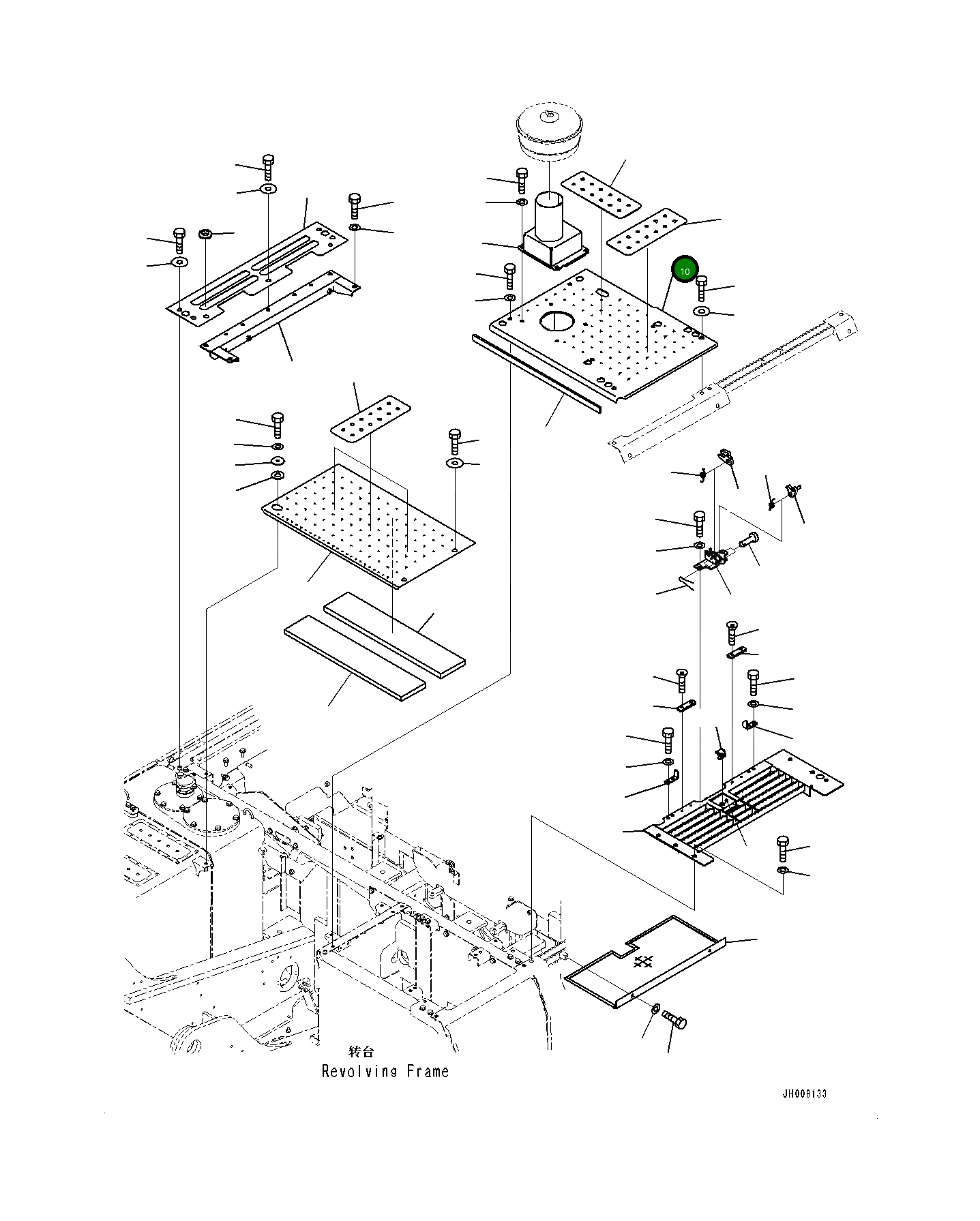 Крышка 20Y-54-77441 Komatsu