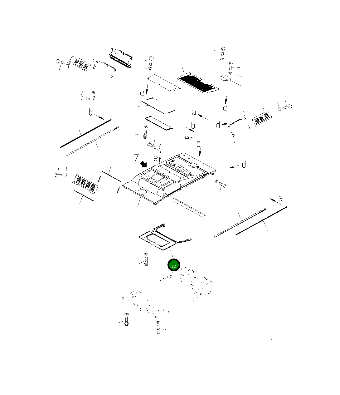 Крышка 418-54-62220 Komatsu