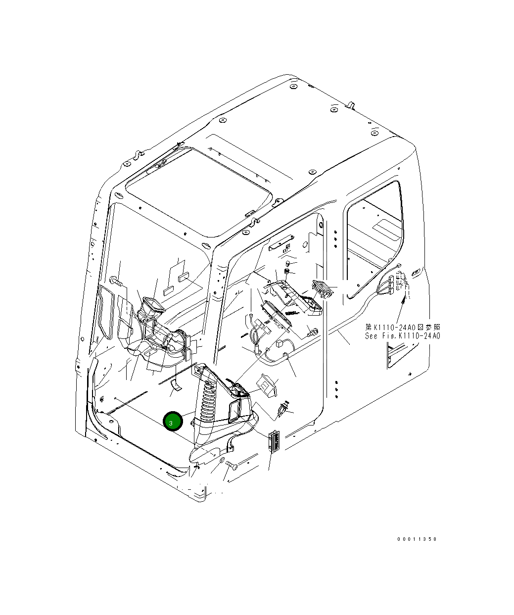 Крышка 208-53-12150 Komatsu