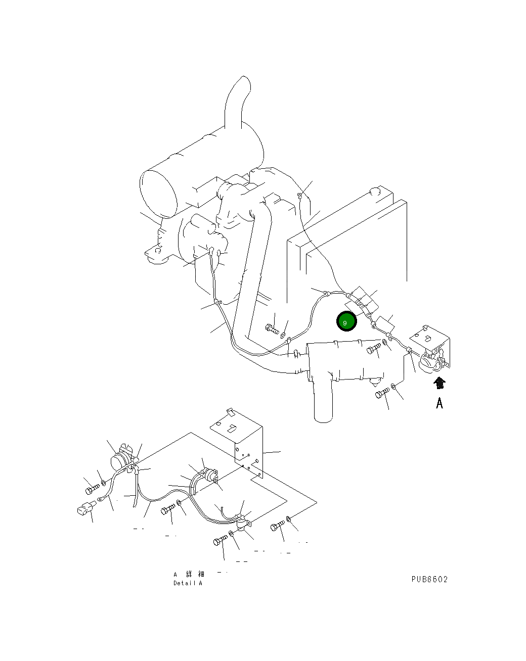 Крышка 205-62-72140 Komatsu