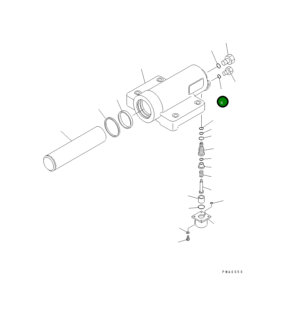 Кольцо уплотнительное (O-Ring) 20E-61-K1340 Komatsu