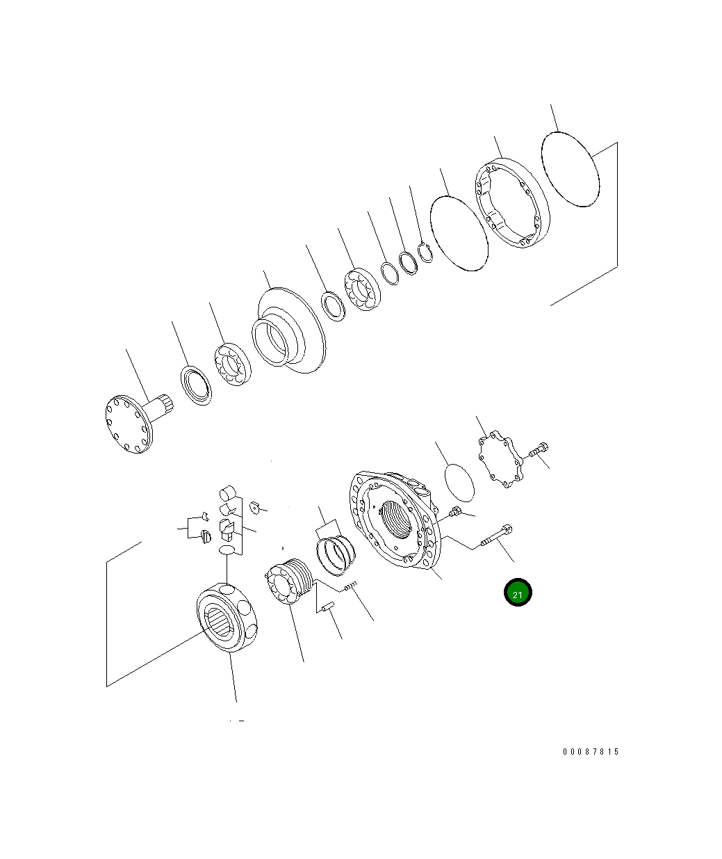 Болт PF001732955W  Komatsu